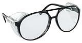 SAS Safety 5125 Classic Safety Glasses with Polybag, Black Frame/Clear Lens