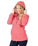 Charles River Apparel womens New Englander Wind & Waterproof Rain Jacket, Coral Reflective, Medium US