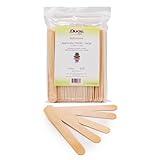 Dukal Large Wooden Wax Sticks - Body Hair Removal Applicator for Waxing, ¾” x 6” (Pack of 100)