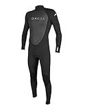 O'Neill Men's Reactor-2 3/2mm Back Zip Full Wetsuit, Black/Black, XL