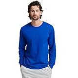 Russell Athletic Mens Cotton Performance Long Sleeve T-Shirts T Shirt, Royal, Small US