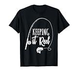 Fun Outdoor Camping Wildlife Hunting Gear Supplies Fishing Pole Keeping it Reel Joke Gift T-Shirt