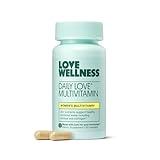 Love Wellness Daily Love Multivitamin for Women | Supports Energy, Cortisol, Immune Health, Stress Relief, & PMS | Complete with Vitamin D, C, Iron, Calcium, Zinc, & Biotin, Magnesium | 60 Count