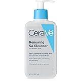 CeraVe Renewing Salicylic Acid Cleanser, Formulated With Hyaluronic Acid, Niacinamide, & Ceramides, Gentle BHA Exfoliating Face Wash Smooths & Softens Skin, Non Comedogenic & Fragrance Free, 8 Ounce