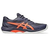 ASICS Men's Game FlyteFoam Tennis Shoes, 12, Indigo Fog/NOVA Orange