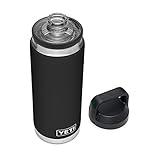 YETI Rambler 26 oz Bottle, Vacuum Insulated, Stainless Steel with Chug Cap, Black