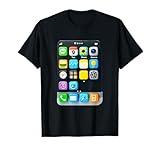 Cell Phone Screen Smartphone Mobile App Halloween Costume T-Shirt