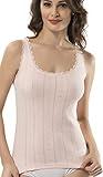 VAVONNE Camisole for Women, All Cotton, Airy Soft Comfy Tank Tops Cami Undershirt (Wide Strap/Pink, Large)