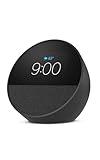 Amazon Echo Spot, Great for nightstands, offices and kitchens, Smart alarm clock with Alexa, Black