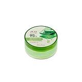 The Face Shop Jeju Aloe Soothing Gel | Multi-use Moisturizing & Soothing Gel For Face, Body & Sun Burn Care | 95% Aloe Vera Extract, All Skin Types, 10.14 fl oz, Korean Skincare