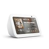 Amazon Echo Show 5 (newest model), Smart display with 2x the bass and clearer sound, Glacier White