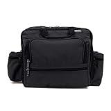 Hopkins Medical Products Mark V ExL Home Health Shoulder Bag, HIPAA Compliant, Durable & Spacious, Adjustable Straps, Fold-Down Compartment, 13x11.25x7.5 inch, Stylish and Secure Design, Black