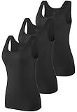 Vislivin Women's Supersoft Camisole Stretch Casual Tank Top Black XL