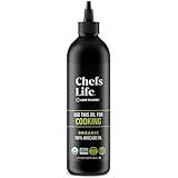 Chefs Life Organic Avocado Oil - Organic Avocado Oil For Cooking, Avocado Oil Organic for Dressing, Dipping, Drizzle, 100% Pure, Single Origin, Non GMO - 16.9 Fl Oz Squeezable Bottle (1 Pack)