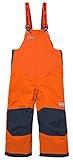 Helly-Hansen Kids Unisex Rider 2 Insulated Waterproof Windproof Breathable Bib Ski Pants, 278 Neon Orange - 1