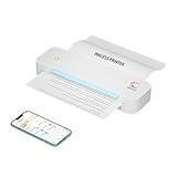 yanxio Portable Printers Wireless for Travel, Portable Printer, Inkless Thermal Printer, Support A4/8.5 x 11'' Thermal Paper for Office, Travel, Home, Support iOS, Android, Windows (White)