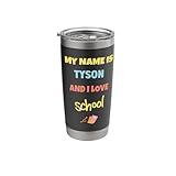 Cute Back To School Teacher Tyson And I Love School Stainless Steel Insulated Tumbler