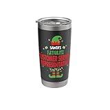 Santa's Favorite Customer Service Representative Elf Xmas Stainless Steel Insulated Tumbler