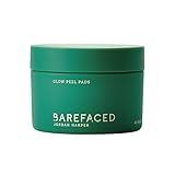 Barefaced Glow Peel Pads (60 Count) - Deep Exfoliating Face & Body Pads with 15% Glycolic Acid, Squalane & Vitamin E - Smooths Texture, Reduces Breakouts & Fine Lines