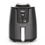 Ninja Air Fryer, Roast, Bake, Air Fry, Roast, Broil, Reheats, & Dehydrates, 4-in-1, Fries, Frozen Food, Veggies, and Juicy Meat, Less Oil, Easy Meals, Healthy Meals, Compact, 4 QT, Grey, AF101