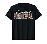Leopard Assistant Principal Funny Job Title School Worker T-Shirt