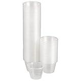 Dukal Medicine Cups 1 oz. Pack of 100 Translucent Polypropylene Cups 30 ml. Calibrated with Two measurements. Unbreakable Construction, Easy to Read, 9007-M