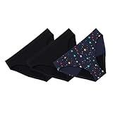 Thinx Teens Period Underwear, Brief-Style Period Panties for Teens, Holds Up to Regular 12 Tampons*, FSA HSA Approved Period Panties, Reusable, 3-Pack - (2) Black + (1) Lucky Stars, Size 13/14