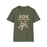 Funny 404 Gravity Not Found Tshirt, Humorous Graphic Tee, Computer Programmer Gift, Geek Unisex Shirt, Sarcastic Internet Military Green