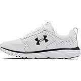 Under Armour Mens Charged Assert 9 Road Running Shoe, White (108)/Black, 10.5 US