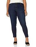 Democracy womens Democracy Women's Plus Size "Ab"solution High Rise Ankle Jeans, Indigo, 24 Plus