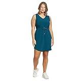 Eddie Bauer Women's Departure Easy Tank Dress, Peacock, X-Large