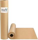 Vanhench Brown Packing Paper Roll 15"×450" (38') for Moving Boxes Supplies, Art Craft Kraft Paper Roll for Gift Floral Bouquet Flower Wrapping, Poster Bulletin Board Paper