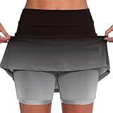 SHAOBGE All My The Order History Clearance and Sale Items Womens Skorts with Pockets Skorts for Woman Tummy Control Plus Size Skorts for Women High Waist Athletic Shorts Black X-Large
