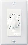 Intermatic SW15MWK 15-Minute Spring Wound Timer, White - Energy-Saving Control for Lights and Appliances - Easy Installation and Operation