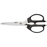 Shun Multi Purpose Shears, Stainless Steel Kitchen Scissors, DM7300, Black, 3.5 Inch Blade