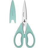 iBayam 1-Pack Kitchen Scissors All Purpose Kitchen Shears Heavy Duty 8.5" Cooking Scissors with Protective Sheath for Food, First Apartment Camper Essentials, Home Kitchen Gadgets, Utensils