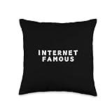 FUNNY SOCIAL MEDIA INTERNET FAMOUS Influencer Creator Meme Throw Pillow