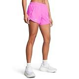 Under Armour Womens Fly by Shorts, (572) Vivid Magenta/Vivid Magenta/Reflective, Large