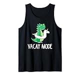 Vacay Mode Cute Dinosaur T Shirt Funny Family Vacation Gift Tank Top