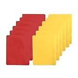 12PCS PVC Soccer Referee Cards – Durable Red & Yellow Warning Cards for Umpires, Coaches, Referees – Official Football Match Officiating Kit for Sports Games, School Stadiums, Competitions & Champions
