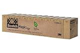 Scotch Magic Greener Tape, Invisible Tape for Fixing Paper, Office Supplies and Back to School Supplies, 0.75 in .x 900 in., 12 Rolls