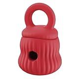 Egakkan Interactive Dog Chew Toys, Treat Dispensing Dog Puzzle Toy, Topple Dog Toys for Aggressive Chewers, Long-Lasting Dog Toy to Keep Your Puppy Distracted, Safe for Dogs, Fillable Dog Toys (red)