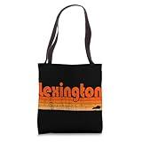 Lexington, Kentucky Retro 80s Style Tote Bag