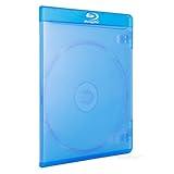 AcePlus Single-Disc Blu-Ray Cases in 6mm Ultra Thin Slimline Thickness with Clear Wrap Around Sleeve (100-Pack)