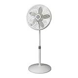 Lasko Lasko-18 Adjustable Elegance & Performance Pedestal, 3-Speed, White (1820) Household Fans, 18"