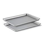 Calphalon Premium Nonstick Baking Pans Set of 2, 12 x 17 inch, Silverware, Heavy Gauge Steel Core