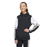 adidas Kids' Squadra 25 Sweat Hoodie, Black/White