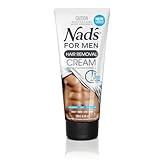 Nad's For Men Hair Removal Cream, Painless Hair Removal For Men, Soothing Depilatory Cream For Unwanted Coarse Male Body Hair, 6.8 Fl Oz