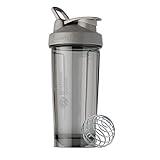 BlenderBottle Shaker Bottle Pro Series Perfect for Protein Shakes and Pre Workout, 28-Ounce, Smoke Grey