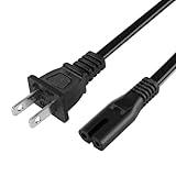 AC Power Cord for Xbox One S/X, Xbox Series X/S, Sony PS4 / PS4 Slim / PS5 / PS5 Slim / PS3 Slim / PS3 Super Slim PlayStation 4 Slim PlayStation 5 Power Supply Cable Replacement